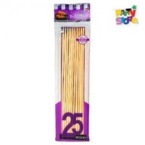 PALITO BROCHETTE GRUESOS 25Cm x 25 un. bolsa VIOLETA