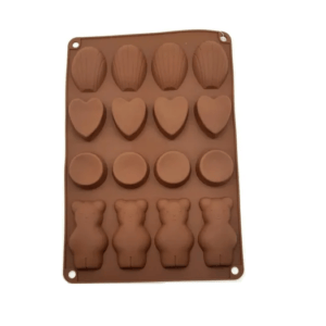 Molde Silicona Chocolates Oso Corazon Circulo