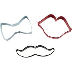 Cortantes De Galletitas - Moño - Labios - Bigote (Wilton) - Imagen 2