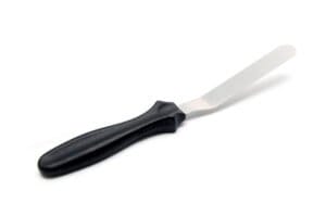 ESPATULA ACERO CURVA MANGO PLASTICO 27cm (A1305) (CS)
