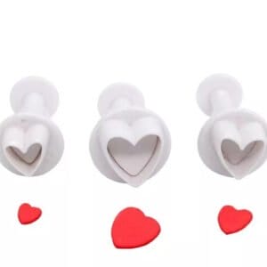 SET 3 CORTANTES EXPULSORES CORAZONES CHICOS (LIS)