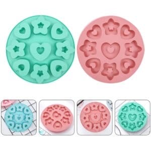 MOLDE SILICONA 9 ESTRELLAS - CORAZONES (CS2) - Imagen 2