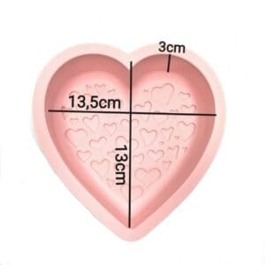 MINI TORTERA SILICONA CORAZON c/CORAZONCITOS (CS - Imagen 4