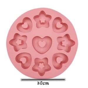 MOLDE SILICONA 9 ESTRELLAS - CORAZONES (CS2) - Imagen 5