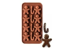 MOLDE SILICONA p/12 BOMBONES MUÑECO JENGIBRE (LIS)