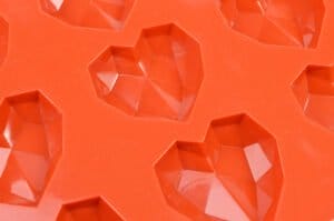 MOLDE SILICONA MARRON 12 CORAZONES FACETADOS (LIS) - Imagen 5
