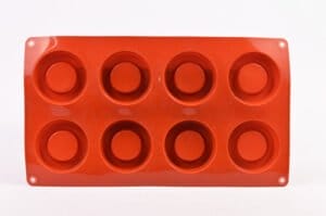 MOLDE SILICONA MARRON 8 CIRCULOS c/BORDES 5cm (LIS) - Imagen 3