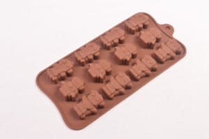 MOLDE SILICONA p/12 BOMBONES ROBOTS - Imagen 2