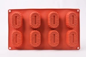 MOLDE SILICONA MARRON MOD. 8 FIGURA OVAL c/ONDAS (9236) (CSP)