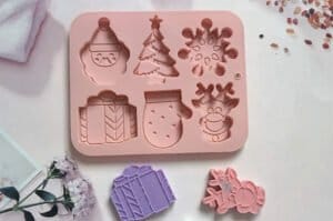 MOLDE SILICONA 6 FIGURAS PLANAS NAVIDAD - Imagen 4