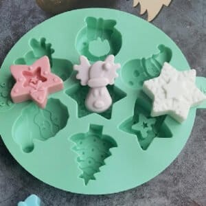 MOLDE SILICONA REDONDO 7 FIGURAS NAVIDAD GRANDE (CS)