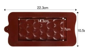 MOLDE SILICONA TABLETA CHOCOLATE CUBOS (LIS) - Imagen 2