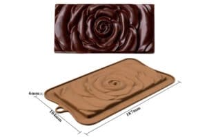 MOLDE SILICONA TABLETA MOD. ROSA ABIERTA (LIS) - Imagen 2