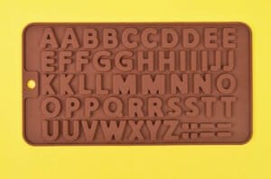 MOLDE SILICONA LETRAS ABECEDARIO CHOCOLATE - Imagen 3