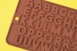 MOLDE SILICONA LETRAS ABECEDARIO CHOCOLATE - Imagen 2