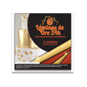 LAMINAS DE ORO COMESTIBLE X UN PASTELAR