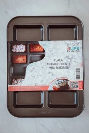 MOLDE ANTIADHERENTE B4LIFE «PASTELAR» X 8 MINI BUDIN - Imagen 2