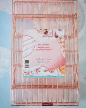 SET TRIPLE REJILLA ROSE GOL PASTELAR - Imagen 2
