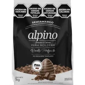 CHOCOLATE PINS SEMIAMARGO ALPINO X1KG