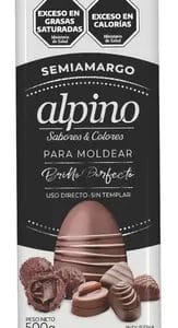CHOCOLATE TABLETA SEMIAMARGO ALPINO X500GR