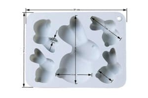 MOLDE SILICONA 5 CONEJOS 2 MEDIDAS (CNA) - Imagen 5