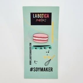 Pins Metalico Macaron Rosa LA BOTICA