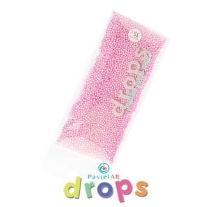 DROPS PASTELAR MINI PERLAS ROSA X 35 GR