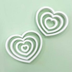 Cortantes Corazones Kit modelo 2 de 7 unidades