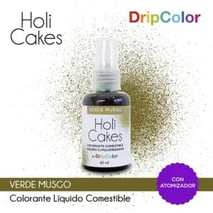 Holi Cakes c/atomizador - Verde Musgo