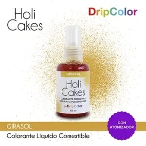 Holi Cakes c/atomizador - Girasol