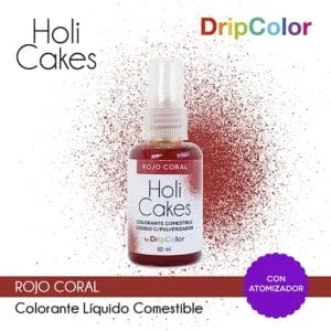Holi Cakes c/atomizador - Rojo Coral