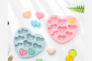MOLDE SILICONA 9 CORAZONES SURTIDOS (CS) - Imagen 2