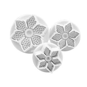 SET 3 CORTANTES EXPULSORES FLOR ROMBO