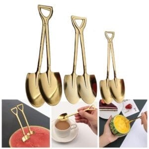 SET 6 CUCHARAS DORADAS DE PALA