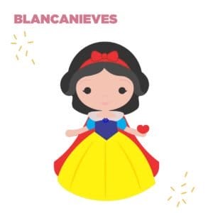 Cortantes Princesas Collage Blancanieves