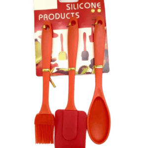 SET SILICONA ESPATULA, PINCEL Y CUCHARA