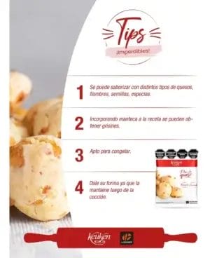 PREMEZCLA PAN DE QUESO KEUKEN X500GR - Imagen 3