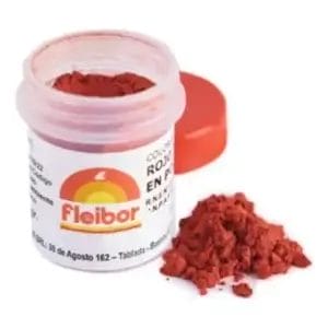 Colorante Fleibor Polvo Brillante x4g Rojo Rubí