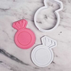 Molde (Sello) Plastico para Estampado Multicapa Anillo Diamante F008