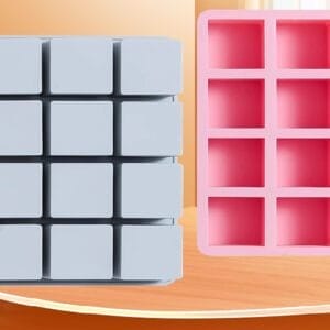 MOLDE SILICONA x12 CUBOS RECTANGULARES