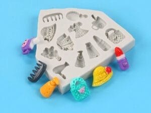 MOLDE SILICONA 12 ACCESORIOS Y ROPA - Imagen 2