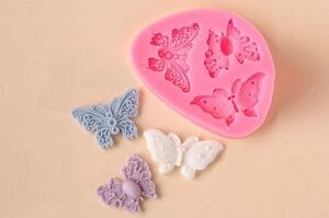 MOLDE SILICONA 3 MARIPOSAS DECORADA