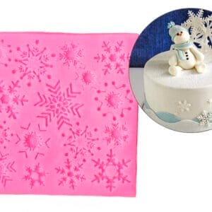 MOLDE SILICONA COPOS NIEVE MULTIPLES