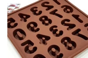 MOLDE SILICONA CHOCO BOMBONES NUMEROS - Imagen 2