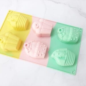 MOLDE SILICONA TRICOLOR MUFFINS DECORADOS