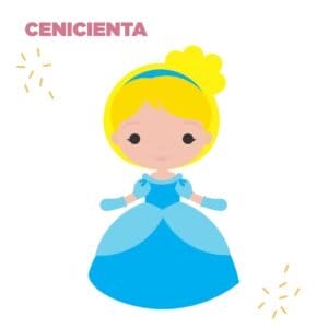 Cortantes Princesas Collage Cenicienta