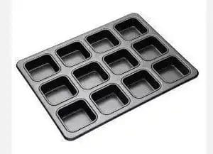 Molde de Brownie Antiadherente Cuadrados x 12